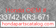 Honda 33742-KR3-671 genuine part number image