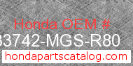 Honda 33742-MGS-R80 genuine part number image