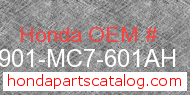 Honda 34901-MC7-601AH genuine part number image