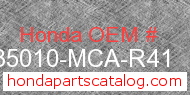 Honda 35010-MCA-R41 genuine part number image