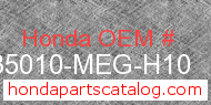 Honda 35010-MEG-H10 genuine part number image