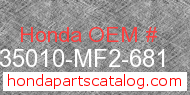 Honda 35010-MF2-681 genuine part number image
