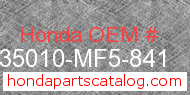 Honda 35010-MF5-841 genuine part number image
