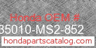 Honda 35010-MS2-852 genuine part number image