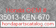 Honda 35013-KEN-670 genuine part number image