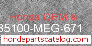 Honda 35100-MEG-671 genuine part number image