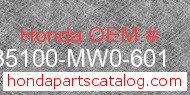 Honda 35100-MW0-601 genuine part number image