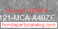 Honda 35121-MCA-A40ZE genuine part number image