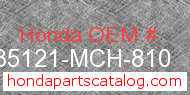 Honda 35121-MCH-810 genuine part number image