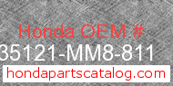 Honda 35121-MM8-811 genuine part number image