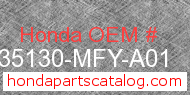 Honda 35130-MFY-A01 genuine part number image