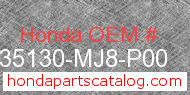 Honda 35130-MJ8-P00 genuine part number image