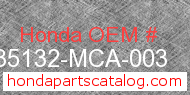 Honda 35132-MCA-003 genuine part number image