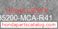 Honda 35200-MCA-R41 genuine part number image