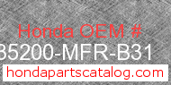 Honda 35200-MFR-B31 genuine part number image