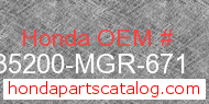Honda 35200-MGR-671 genuine part number image