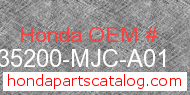 Honda 35200-MJC-A01 genuine part number image
