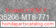 Honda 35206-MT8-771 genuine part number image