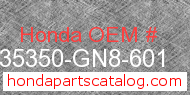 Honda 35350-GN8-601 genuine part number image