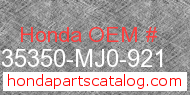 Honda 35350-MJ0-921 genuine part number image