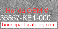 Honda 35357-KE1-000 genuine part number image