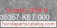 Honda 35357-KE7-000 genuine part number image