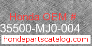 Honda 35500-MJ0-004 genuine part number image