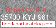 Honda 35700-KYJ-961 genuine part number image