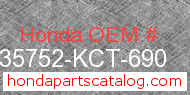 Honda 35752-KCT-690 genuine part number image