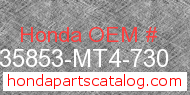 Honda 35853-MT4-730 genuine part number image