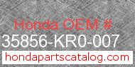Honda 35856-KR0-007 genuine part number image