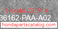 Honda 36162-PAA-A02 genuine part number image