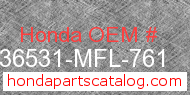 Honda 36531-MFL-761 genuine part number image