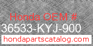 Honda 36533-KYJ-900 genuine part number image