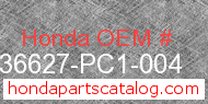 Honda 36627-PC1-004 genuine part number image