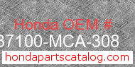 Honda 37100-MCA-308 genuine part number image