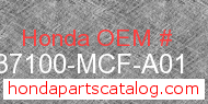 Honda 37100-MCF-A01 genuine part number image