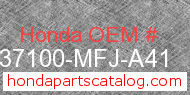 Honda 37100-MFJ-A41 genuine part number image