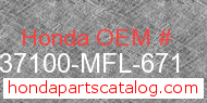Honda 37100-MFL-671 genuine part number image