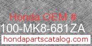 Honda 37100-MK8-681ZA genuine part number image