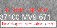 Honda 37100-MV9-671 genuine part number image