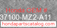 Honda 37100-MZ2-A11 genuine part number image