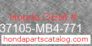 Honda 37105-MB4-771 genuine part number image