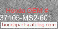 Honda 37105-MS2-601 genuine part number image
