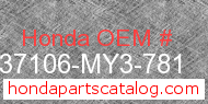 Honda 37106-MY3-781 genuine part number image