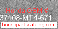 Honda 37108-MT4-671 genuine part number image