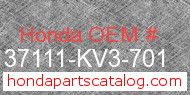 Honda 37111-KV3-701 genuine part number image