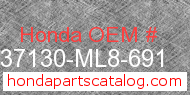 Honda 37130-ML8-691 genuine part number image