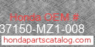Honda 37150-MZ1-008 genuine part number image