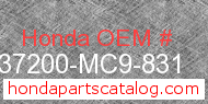 Honda 37200-MC9-831 genuine part number image